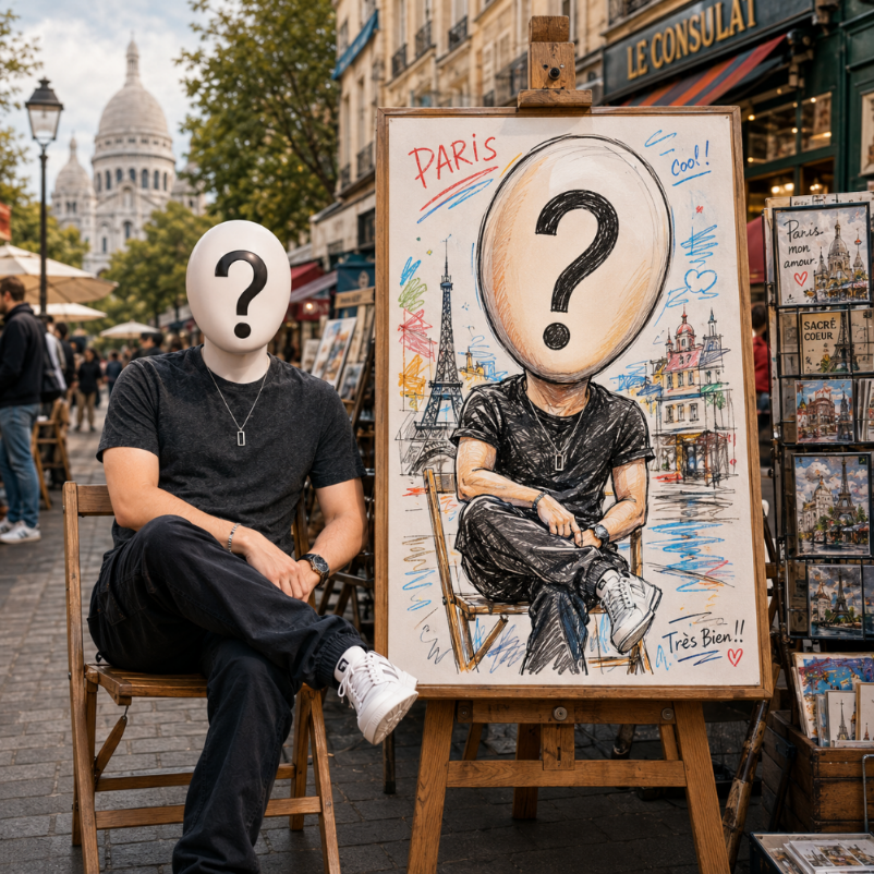 Street Caricature Lifestyle Portrait